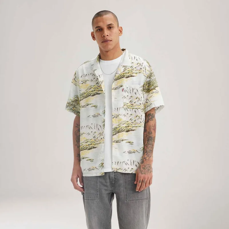 Camisa Levi's® The Sunset Camp Estampada Manga Curta - XXL USA | EGG BR