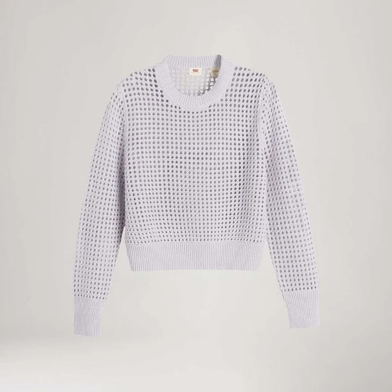 Blusa Levi's® Superbloom Crochet Branca Manga Longa - M USA | M BR