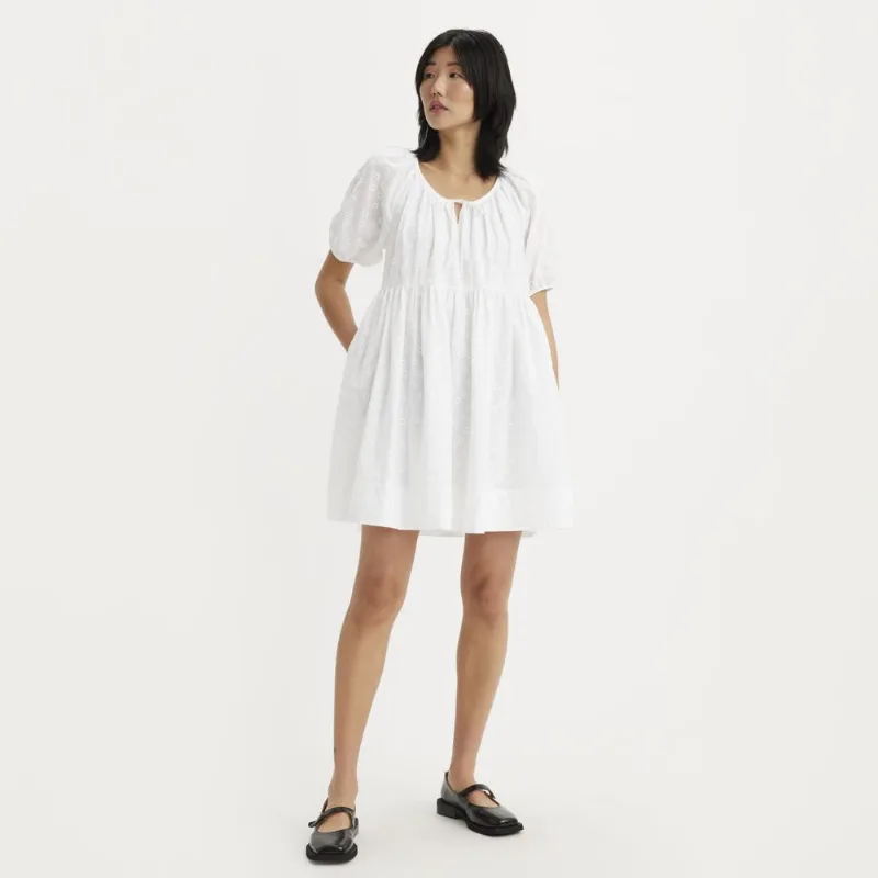 Vestido Levi's® Jaylee Mini Branco com Flores - M USA | M BR