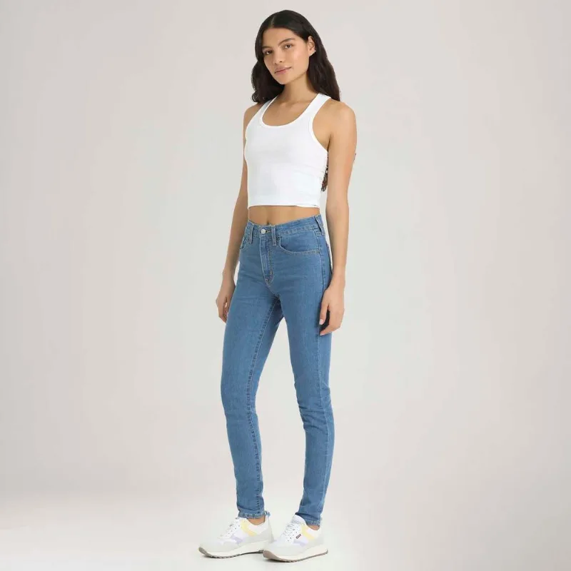 Calça Jeans Levi's® 721® High Rise Skinny Lavagem Clara - 27X32 USA | 38 BR