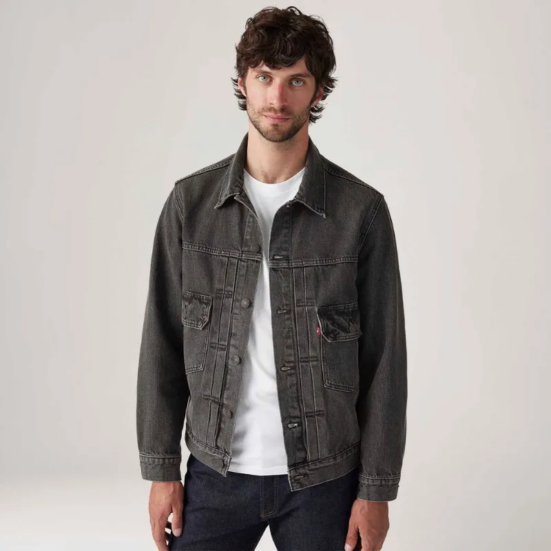 Jaqueta Levi's® Trucker Type II Preta - M USA | M BR