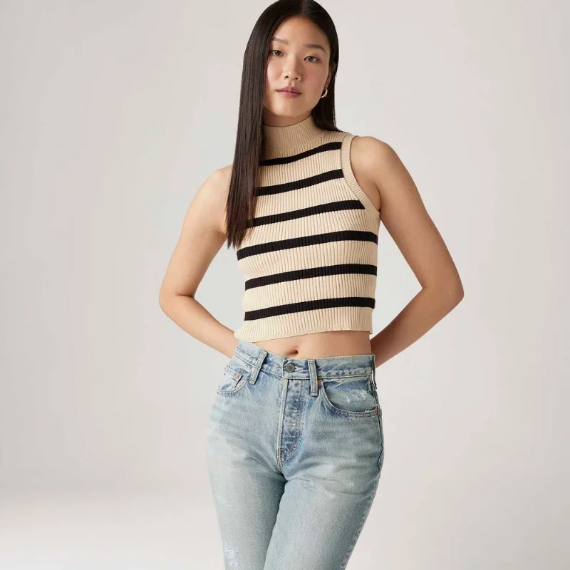 Blusa Levi's® Tulip Mockneck Marrom Regata - S USA | P BR