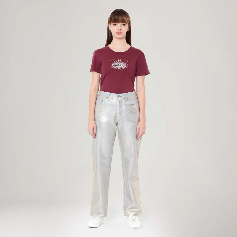 Calça Jeans Levi's® 501® '90s Ankle Metalizada - 24X29 USA | 34 BR