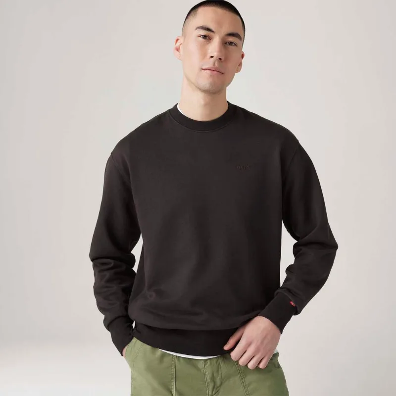 Moletom Levi's® Authentic Crew Preto - XXL USA | EGG BR