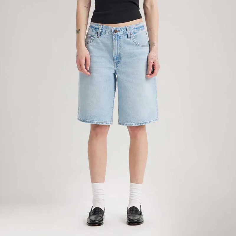 Bermuda Jort Jeans Levi's® Baggy Dad Lavagem Clara - 30 USA | 41 BR