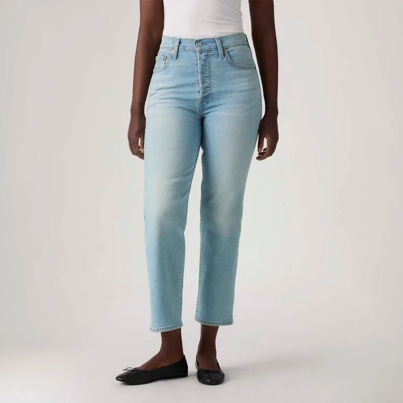 Calça Jeans Levi's® Ribcage Straight Ankle Lavagem Clara Calça Jeans Levi's® Ribcage Straight Ankle Lavagem Média - 32X27 USA | 43 BR