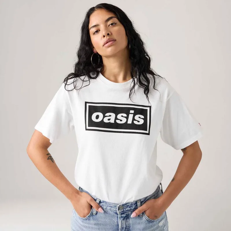 Camiseta Levi's® Graphic Tee Branca Manga Curta | Collab Oasis Camiseta Levi's® Graphic Tee Deca Branca Manga Curta | Collab Oasis - L USA | G BR