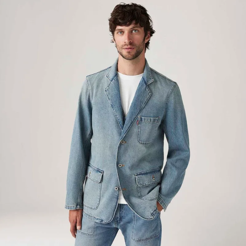 Blazer Jeans Levi's® Mission Lavagem Média Blazer Jeans Levi's® Mission Lavagem Média - XL USA | GG BR