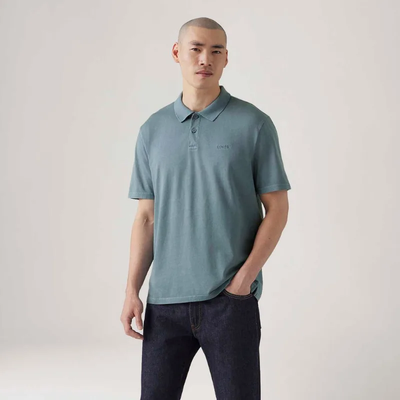 Camisa Polo Levi's® Authentic Azul Petróleo Manga Curta - XS USA | PP BR