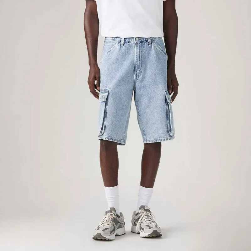 Bermuda Jeans Levi's® 478® Baggy Cargo Lavagem Clara - 40X12 USA | 50 BR