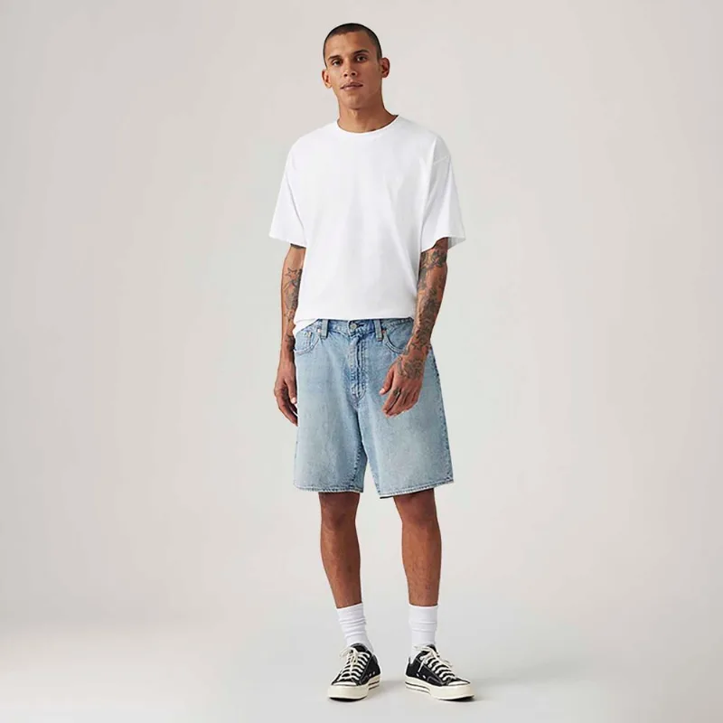 Bermuda Jeans Levi's® 468® Loose Lavagem Clara - 40 USA | 50 BR