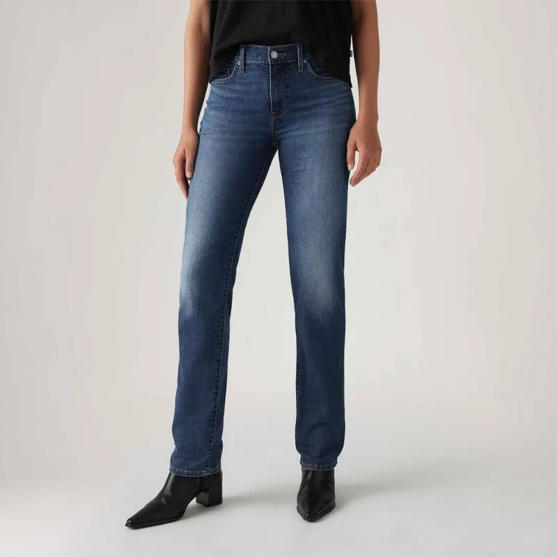 Calça Jeans Levi's® 314® Shaping Straight Lavagem Escura - 33X32 USA | 44 BR