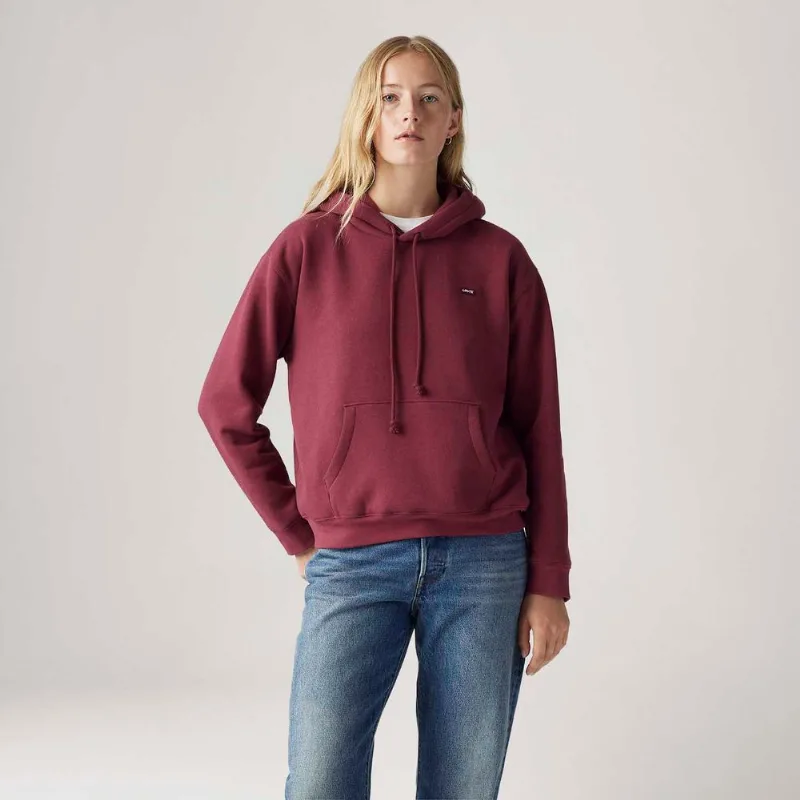 Moletom Levi's® Everyday Hoodie com Capuz Vinho Manga Longa - XL USA | GG BR