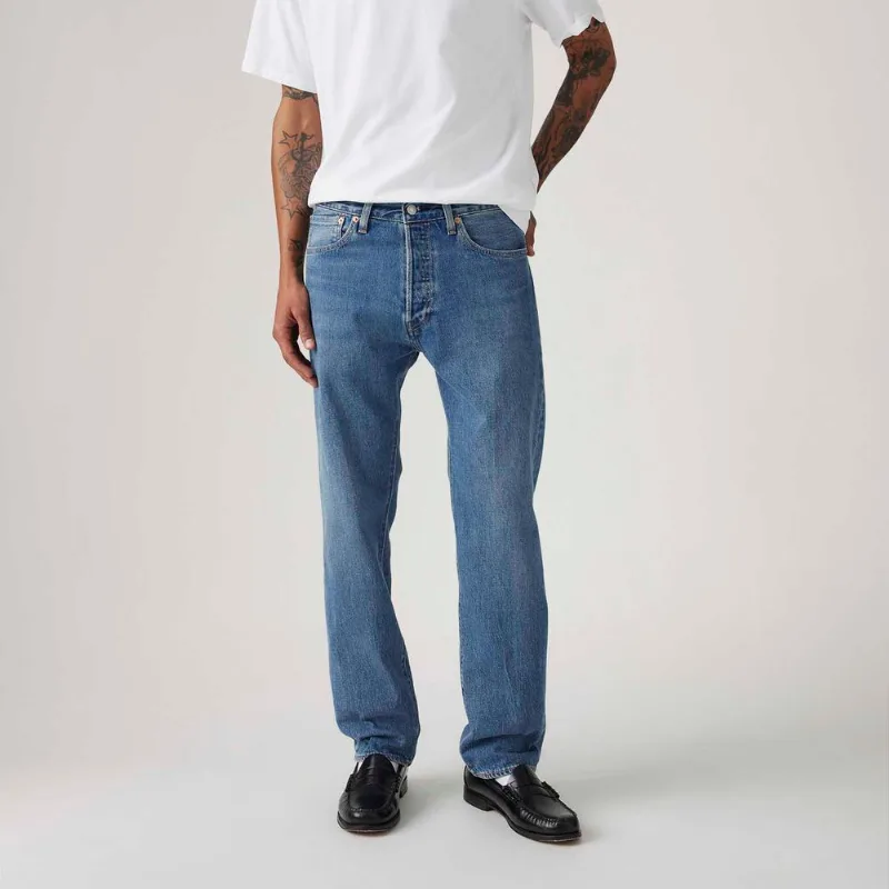 Calça Jeans Levi's® 501® Original Lavagem Média - 40X34 USA | 50 BR