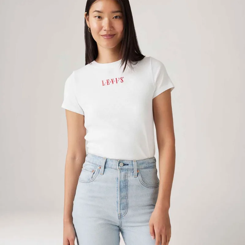 Camiseta Levi's® Essential Branca Manga Curta - M USA | M BR