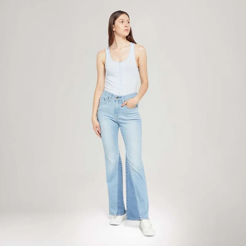 Calça Jeans Levi's® 726® High Rise Flare Layered Lavagem Clara - 33X34 USA | 44 BR
