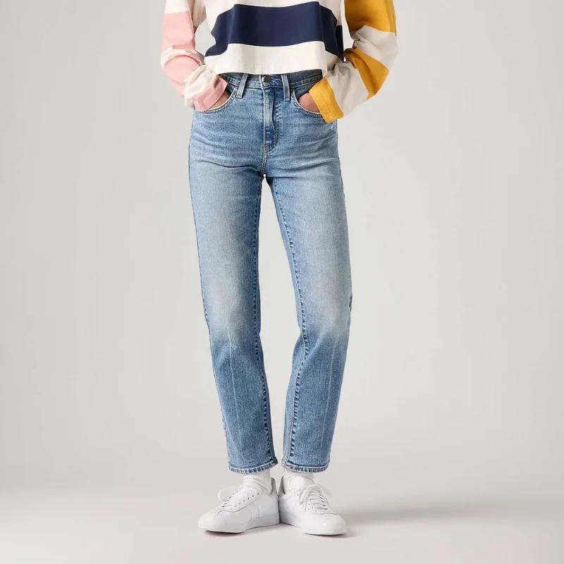 Calça Jeans Levi's® 724® High Rise Straight Lavagem Clara - 34X32 USA | 46 BR