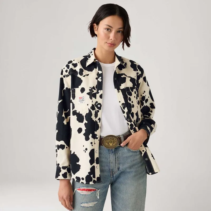 Levi's® X Toy Story Camisa Western Cow Branca e Preta - S USA | P BR