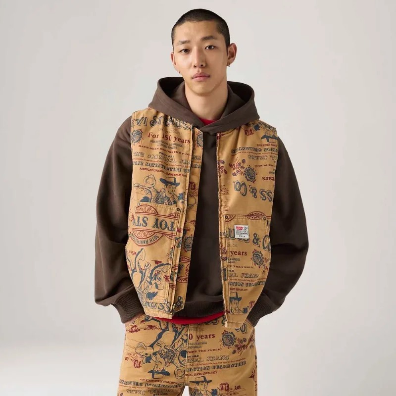 Levi's® X Toy Story Colete Vest Marrom - M USA | M BR