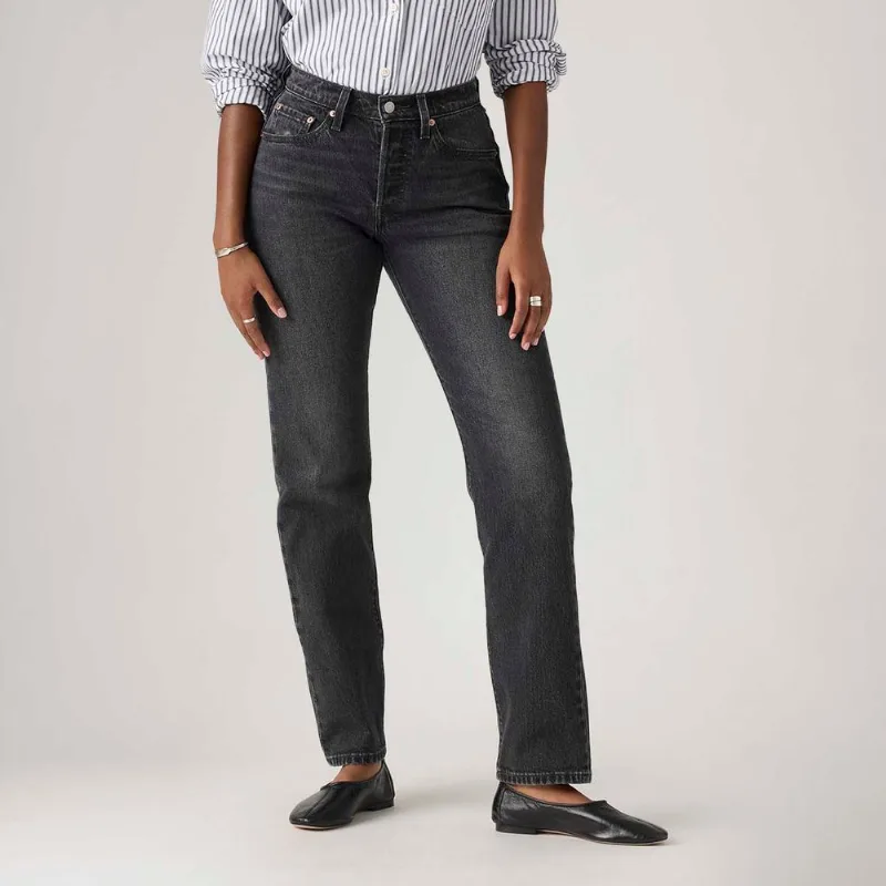 Calça Jeans Levi's® 501® Curve Preta - 27X32 USA | 38 BR