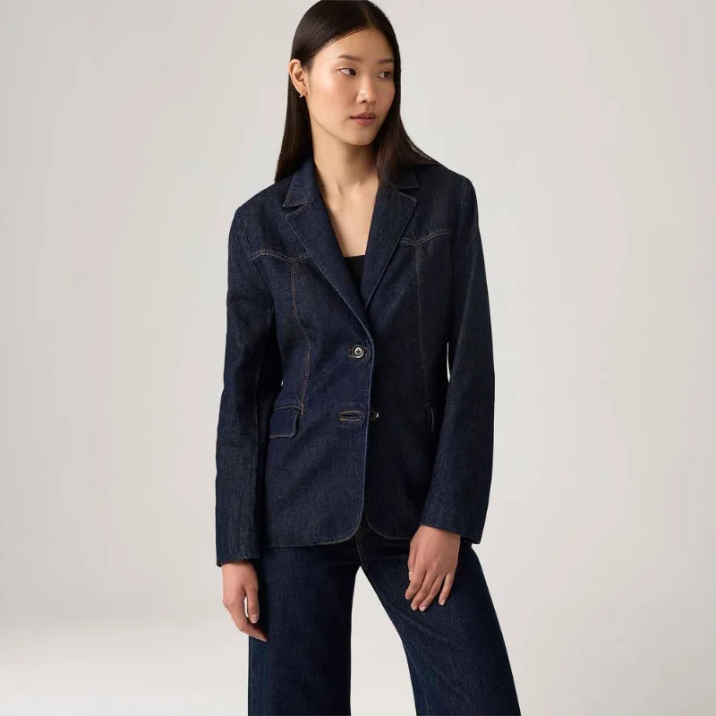 Blazer Jeans Levi's® Paloma Western Lavagem Escura - S USA | P BR