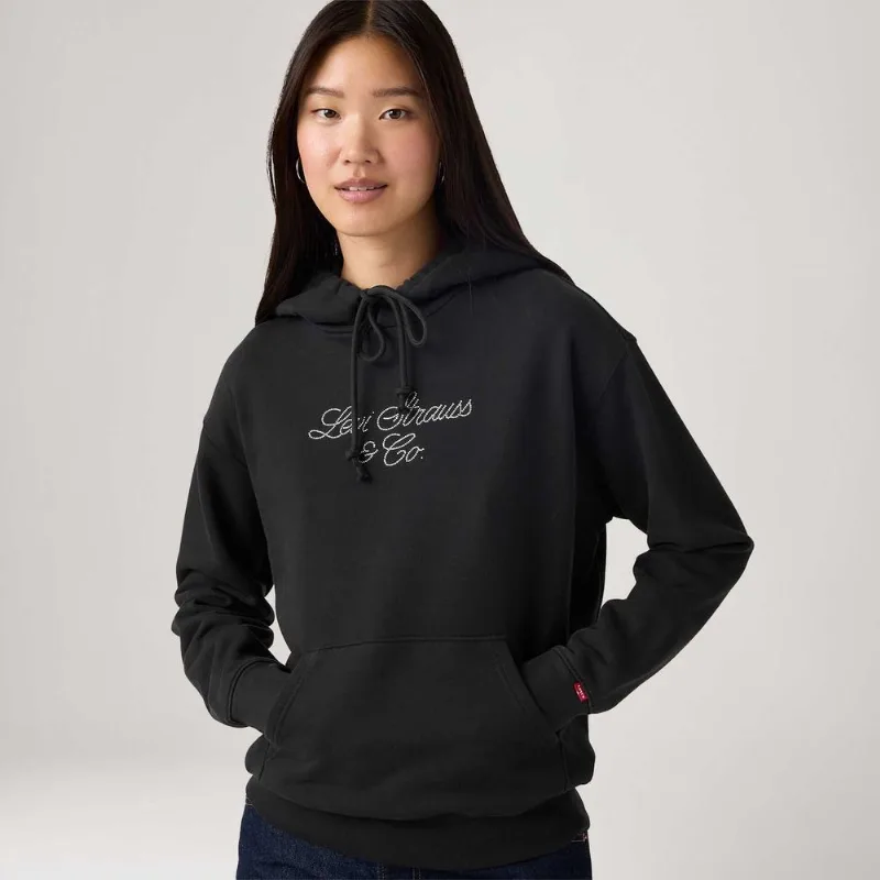 Moletom Levi's® Graphic Heritage Hoodie com Capuz Preto - S USA | P BR