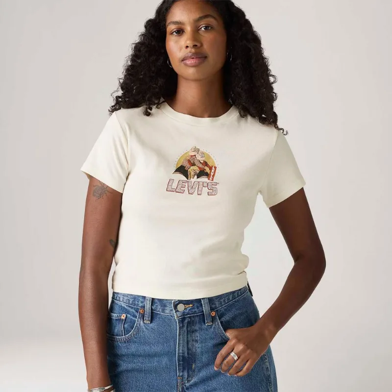 Camiseta Levi's® Essential Sporty Tee Off White - M USA | M BR