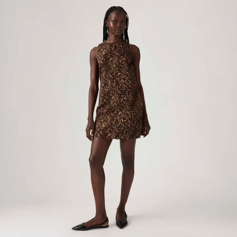 Vestido Levi's® 90'S Shift Marrom Oncinha Marrom Vestido Levi's® 90'S Shift Marrom - XS USA | PP BR