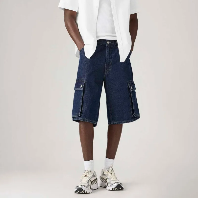 Bermuda Jeans Levi's® 478® Baggy Cargo Lavagem Escura - 40X12 USA | 50 BR