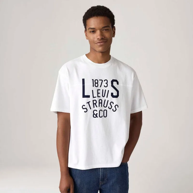 Camiseta Levi's® Lockwook Practice Branca Manga Curta - L USA | G BR