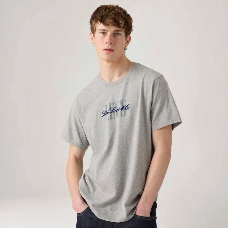 Camiseta Levi's® Relaxed Cinza Manga Curta - XL USA | GG BR