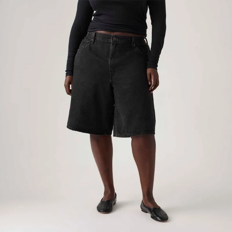 Bermuda Jorts Jeans Levi's® Baggy Dad Preta - 29 USA | 40 BR