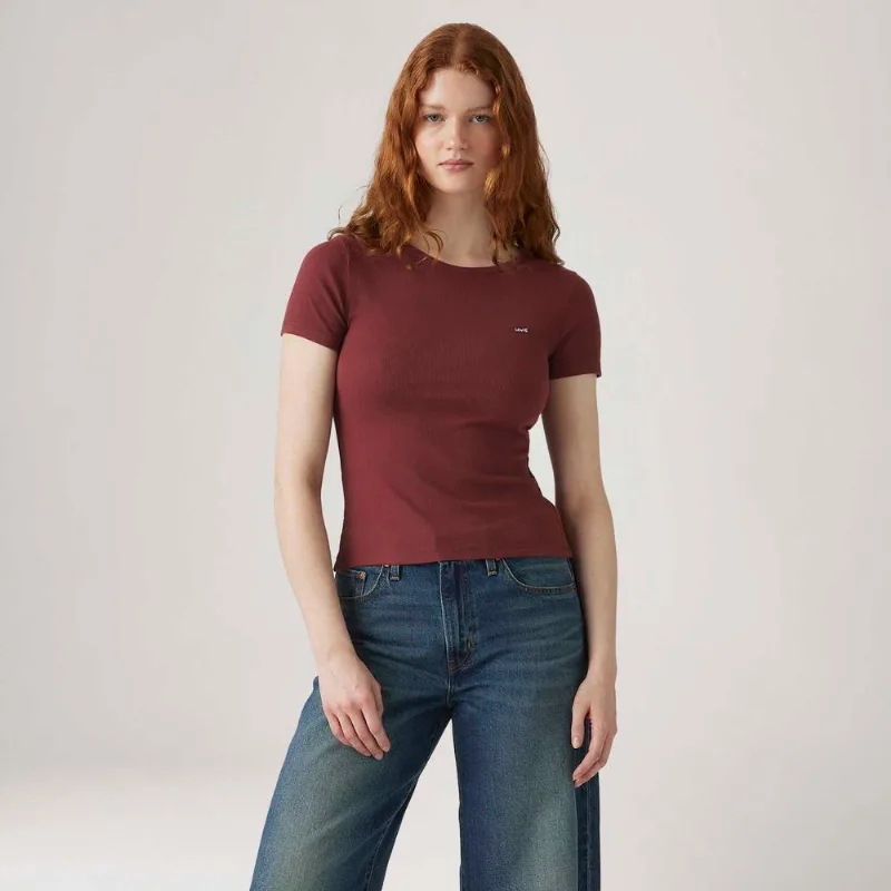 Camiseta Levi's® Hayes Vinho Manga Curta - XL USA | GG BR