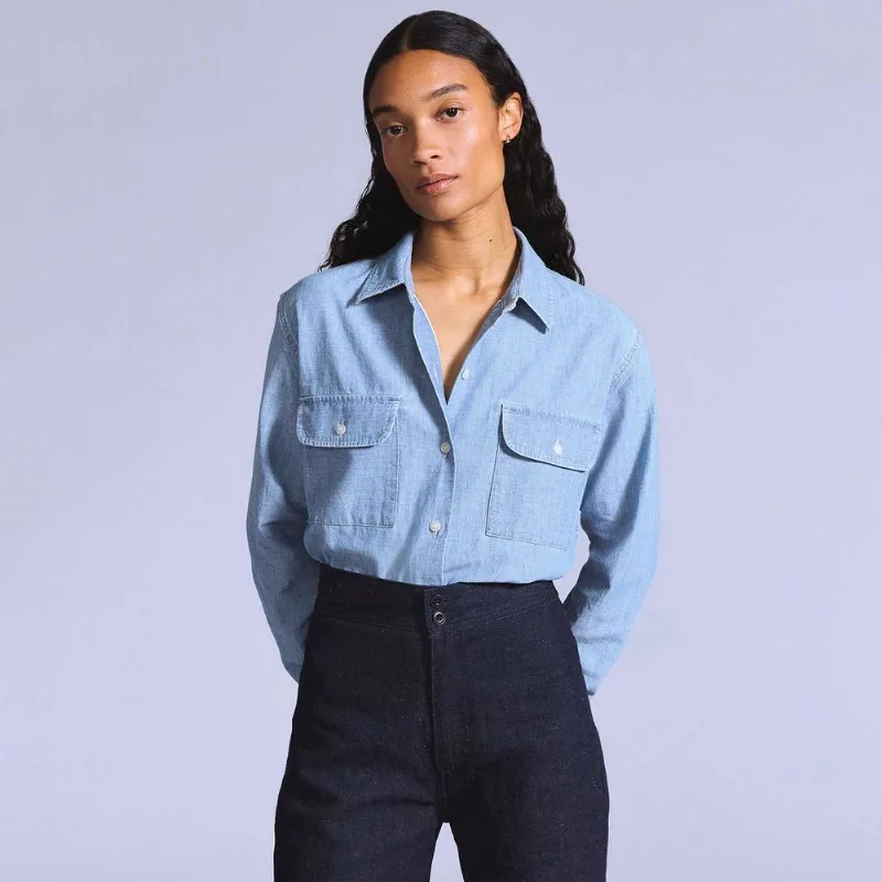 Camisa Levi's® Blue Tab Coral Shirt Lavagem Clara - XXL USA | EGG BR