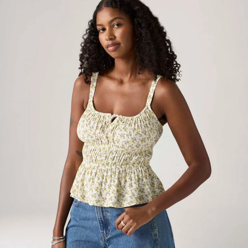 Blusa Levi's® Ambrey Branca Floral - XXL USA | EGG BR