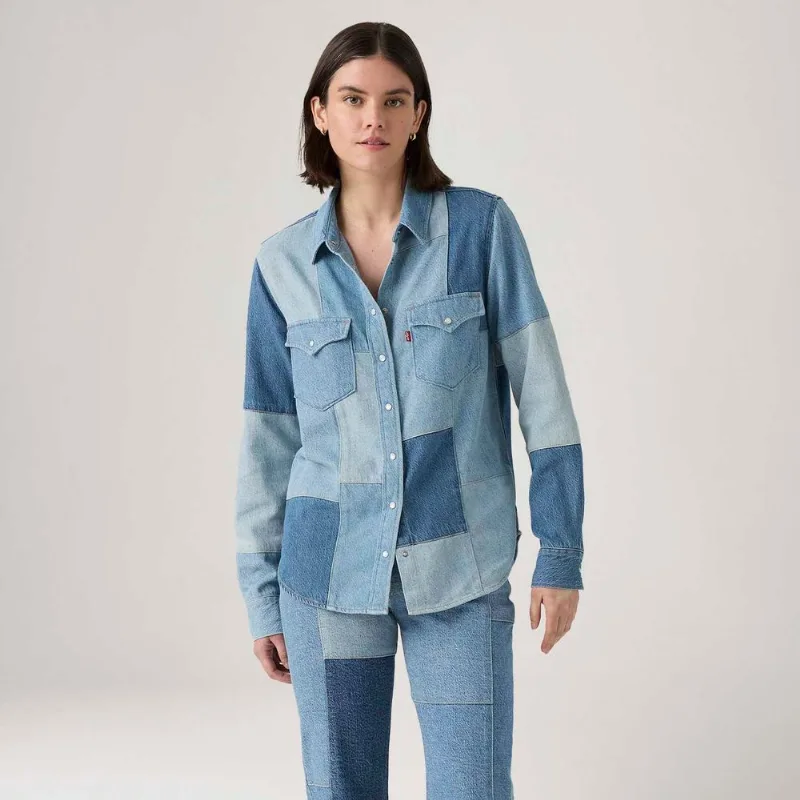 Camisa Jeans Levi's® Patchwork Iconic Western - XXL USA | EGG BR