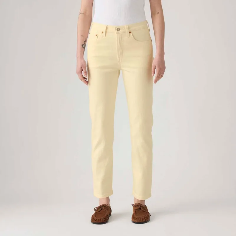 Calça Jeans Levi's® 501® Crop Amarelo Claro - 26X26 USA | 37 BR