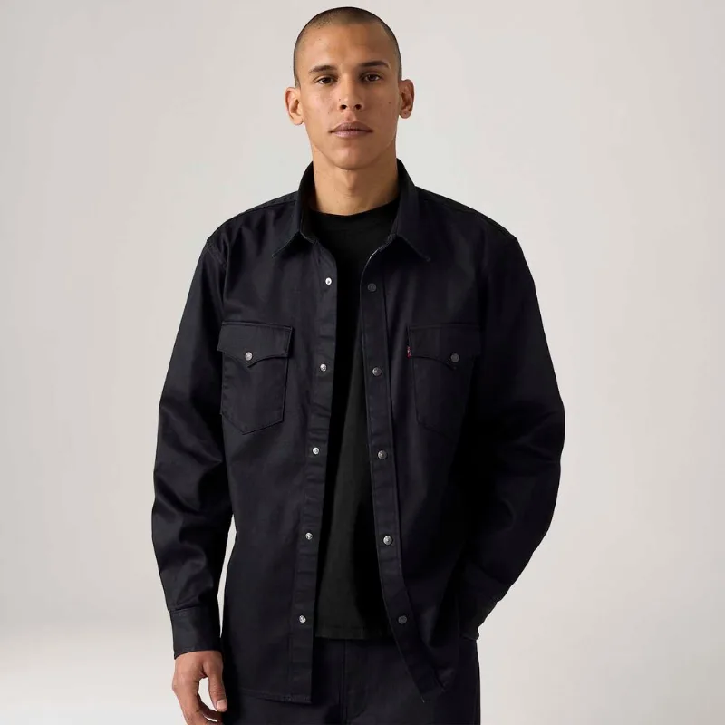 Camisa Levi's® Relaxed Western Preta - XXL USA | EGG BR