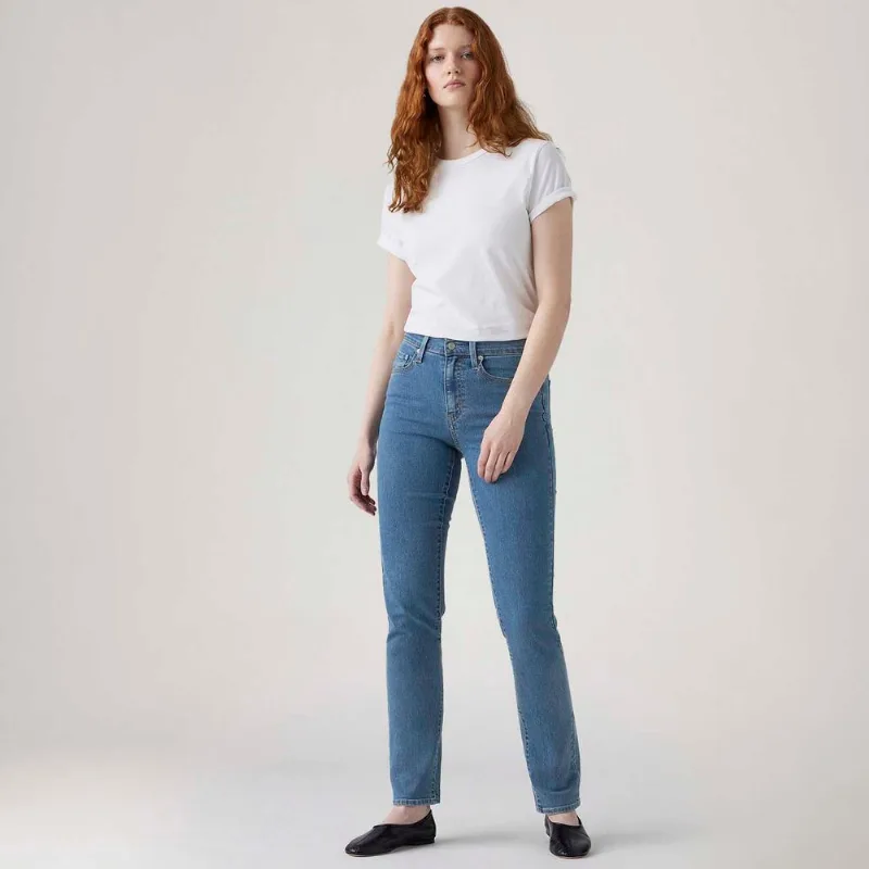 Calça Jeans Levi's® 724® High Rise Straight Lavagem Escura - 29X32 USA | 40 BR