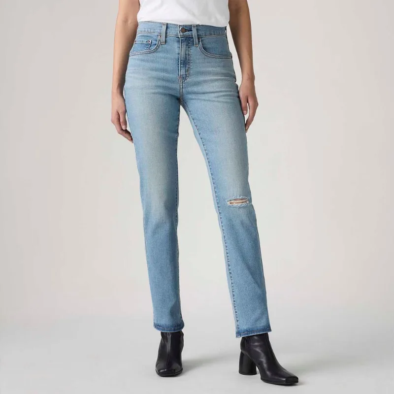 Calça Jeans Levi's® 724® High Rise Straight Lavagem Clara - 30X32 USA | 41 BR