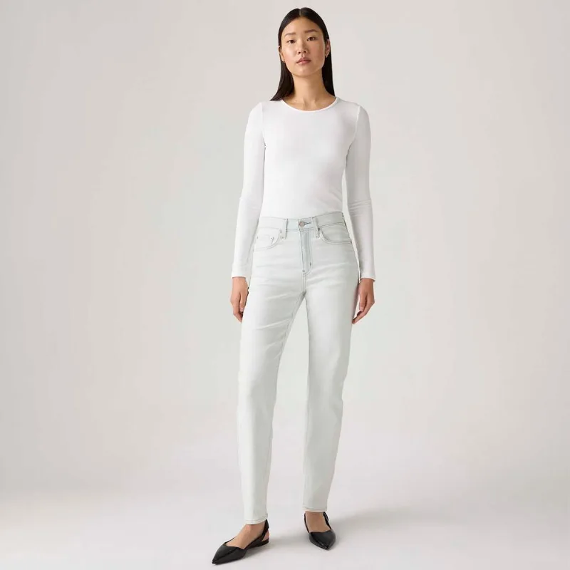 Calça Jeans Levi's® 724® High Rise Straight Branca - 31X32 USA | 42 BR