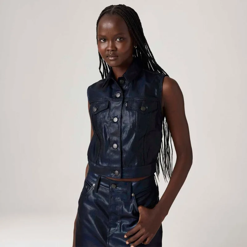 Colete Levi's® XS Waistband Azul Marinho - XS USA | PP BR