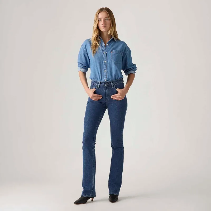 Calça Jeans Levi's® 725® High Rise Bootcut Lavagem Média - 32X34 USA | 43 BR