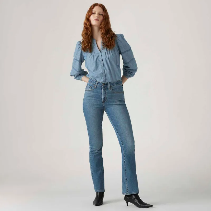 Calça Jeans Levi's® 725® High Rise Bootcut Lavagem Média - 28X34 USA | 39 BR