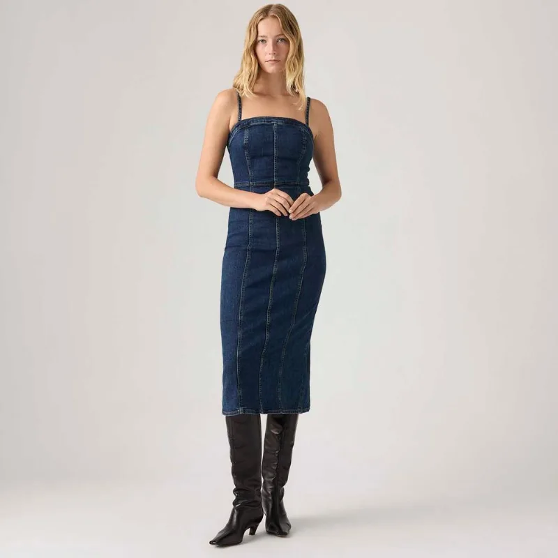 Vestido Jeans Levi's® Seamed Lavagem Média - L USA | G BR