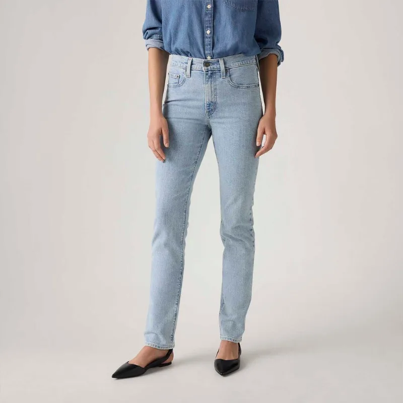 Calça Jeans Levi's® 724® High Rise Straight Lavagem Clara - 30X32 USA | 41 BR