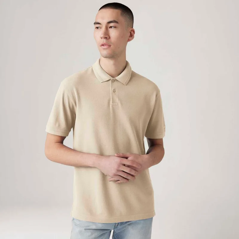 Polo Levi's® Standard Bege Manga Curta - S USA | P BR