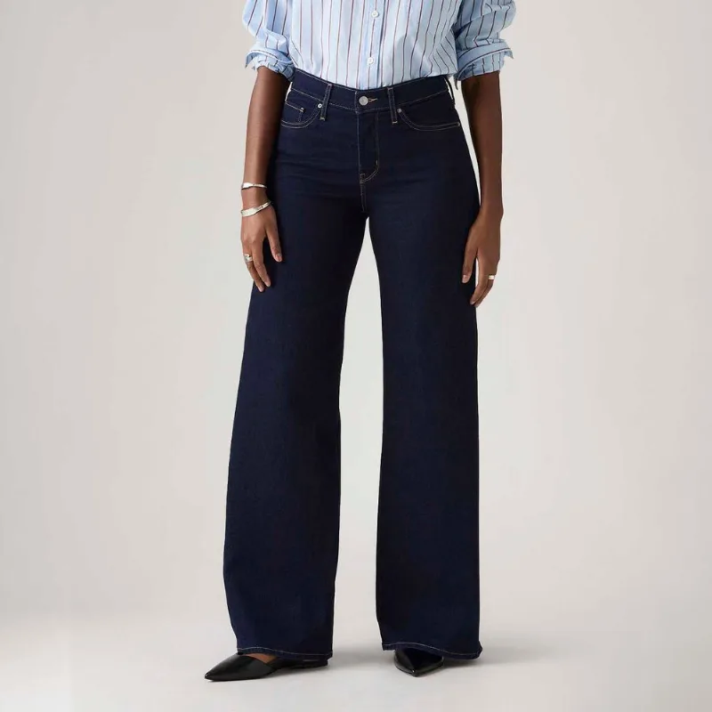 Calça Jeans Levi's® 318® Wideleg Lavagem Escura - 25X34 USA | 36 BR