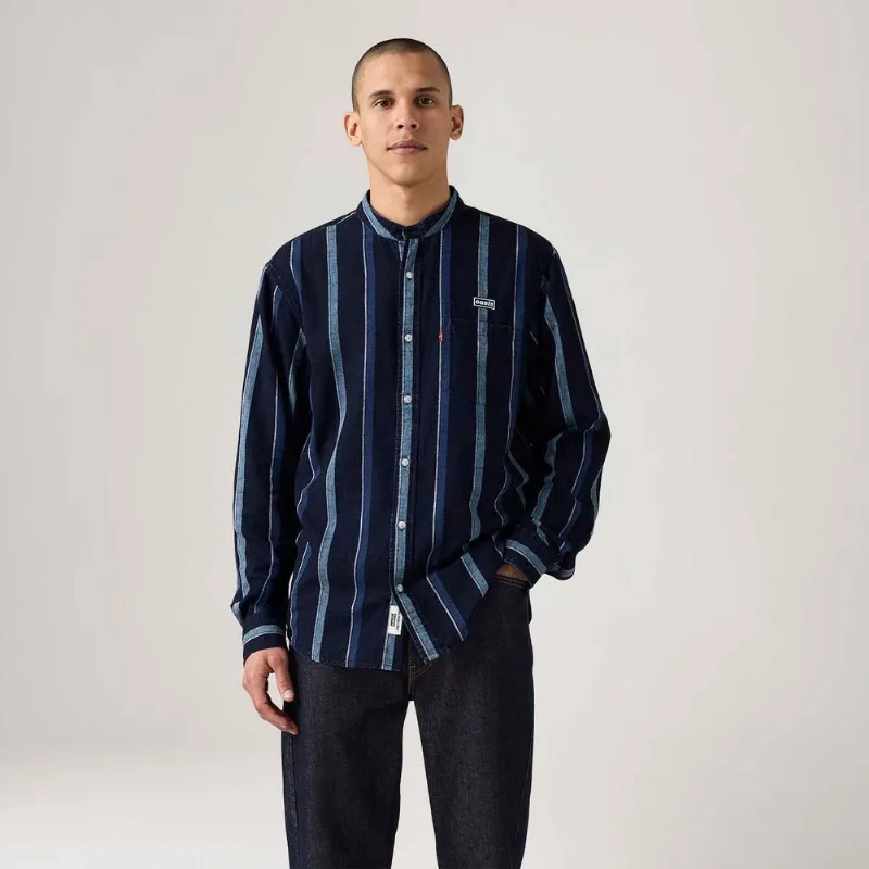 Camisa Jeans Levi's® Listrada Manga Longa | Collab Oasis - M USA |M BR
