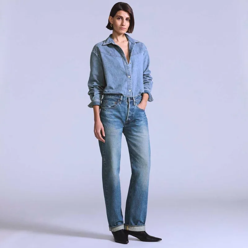 Calça Jeans Levi's® Blue Tab 501® 70's Lavagem Média - 33X32 USA | 44 BR